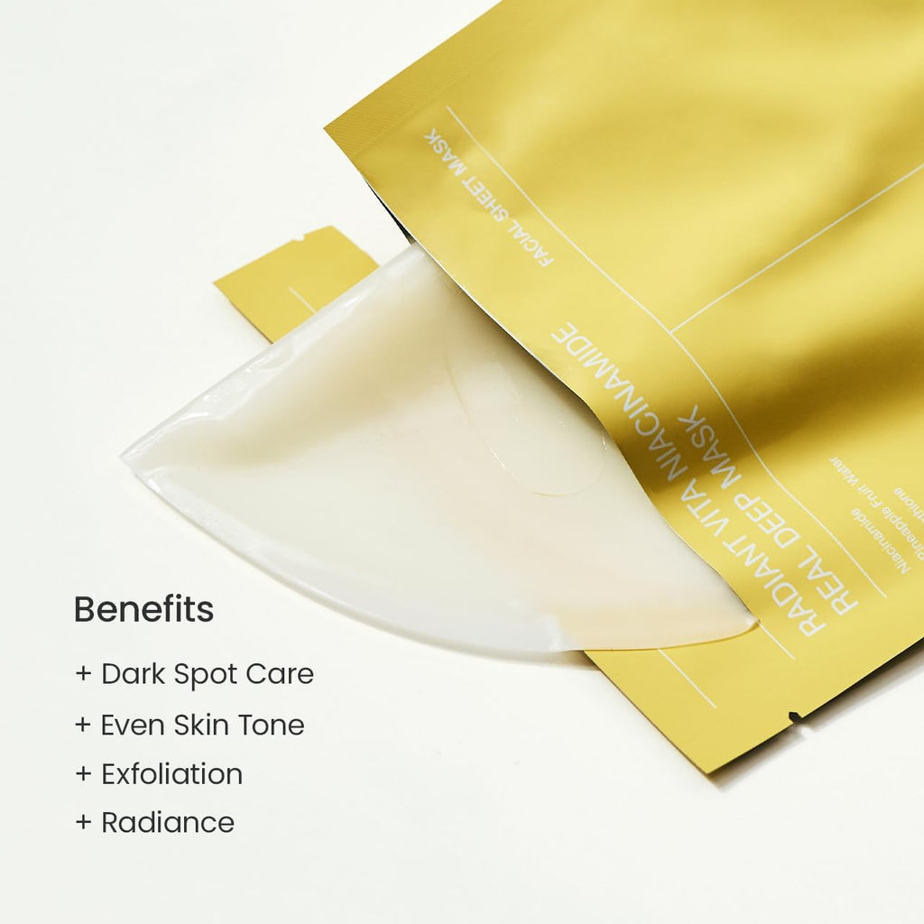 BIODANCE Radiant Vita C Niacinamide Real Deep Mask 34g x 4ea