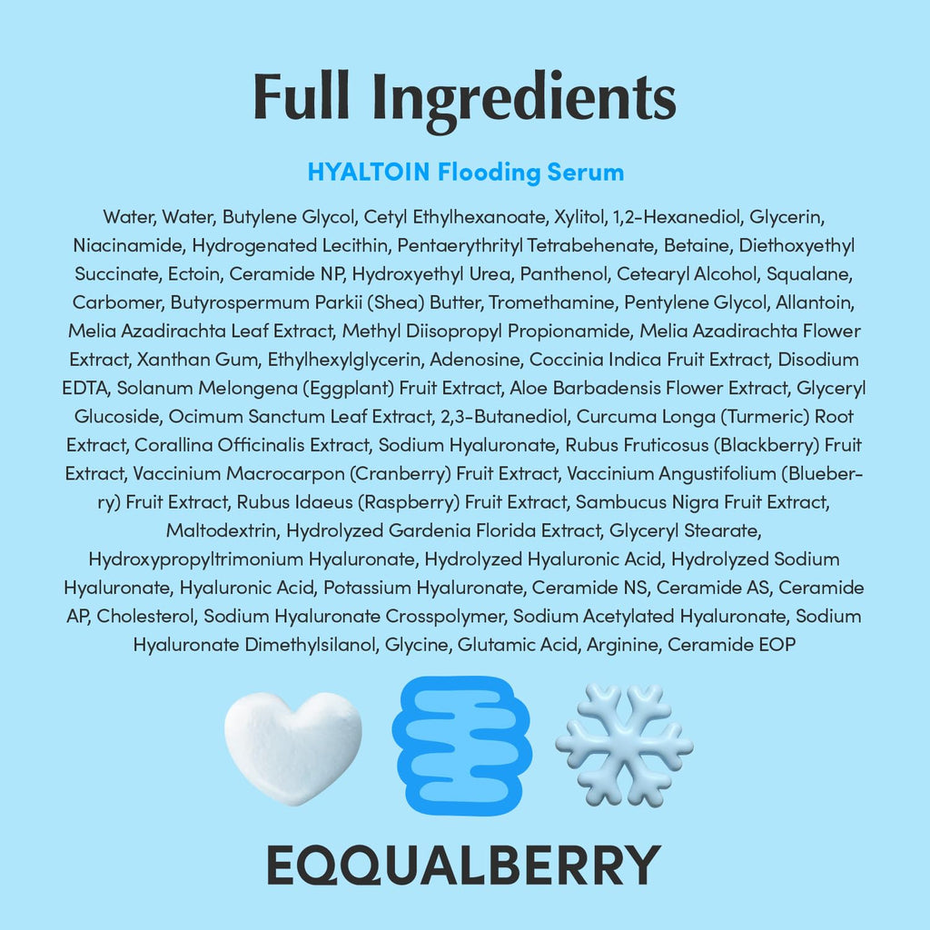 EQQUALBERRY Hyaltoin Flooding Smoothie Serum 30ml