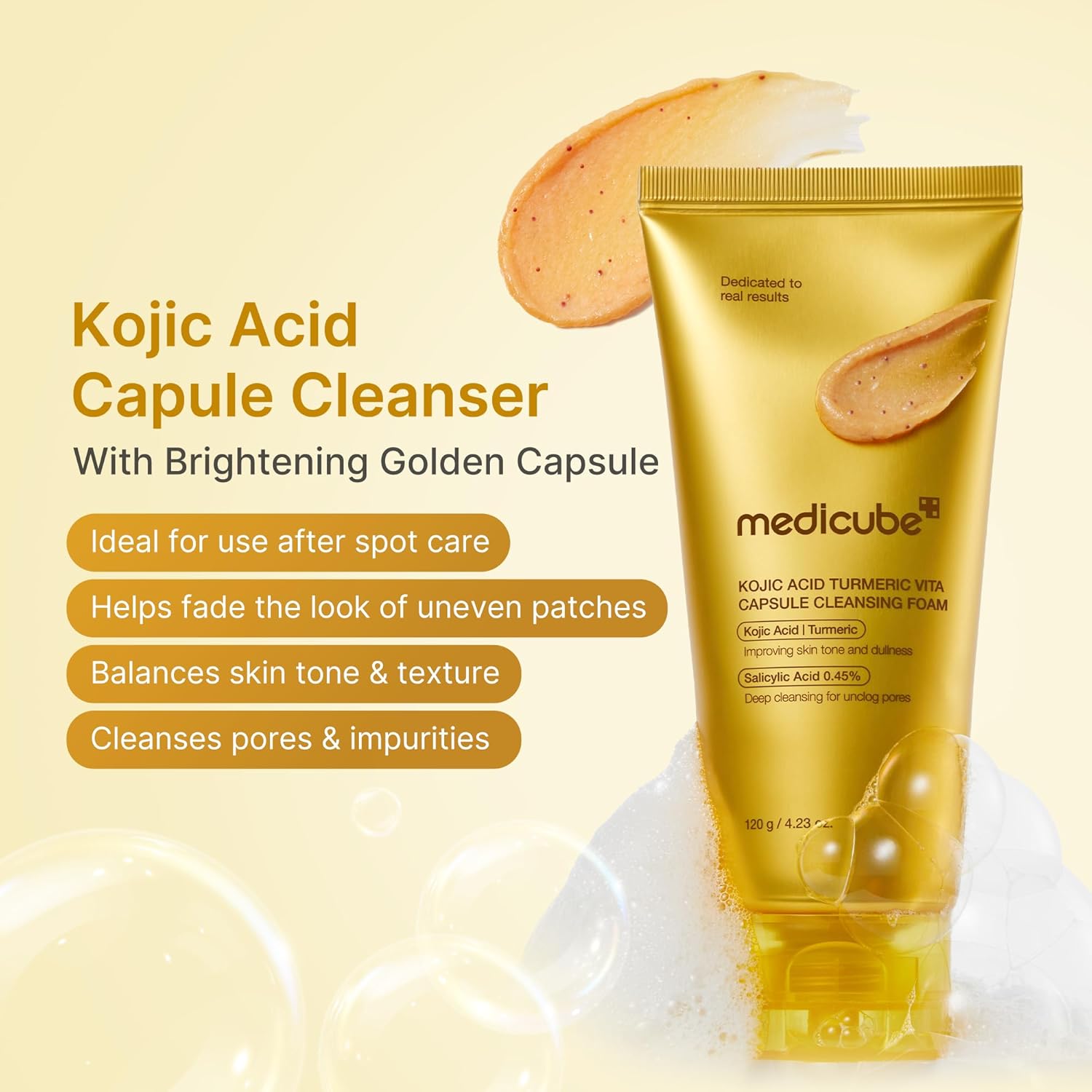 Medicube Turmeric Capsule Foam Cleanser 120ml