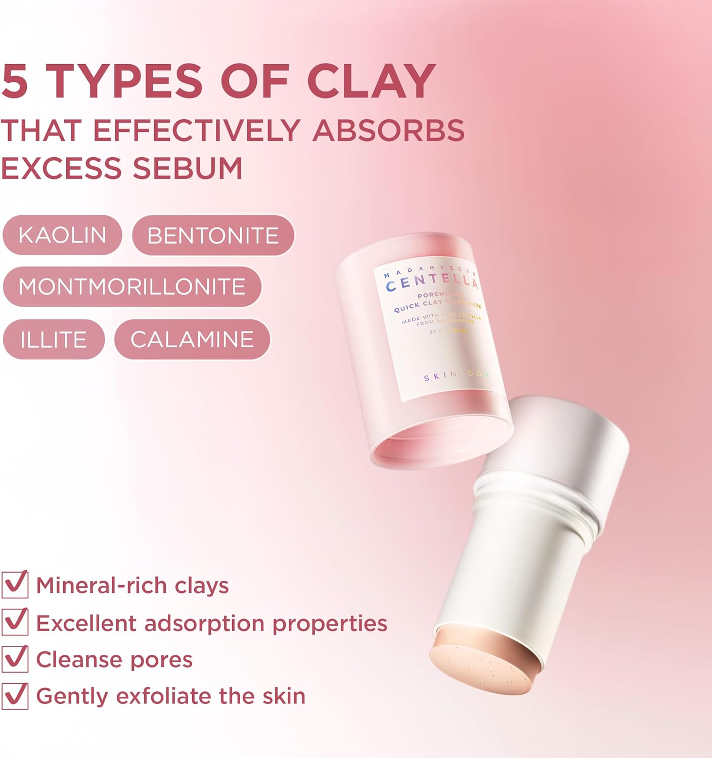 SKIN1004 Poremizing Quick Clay Stick Mask 27g