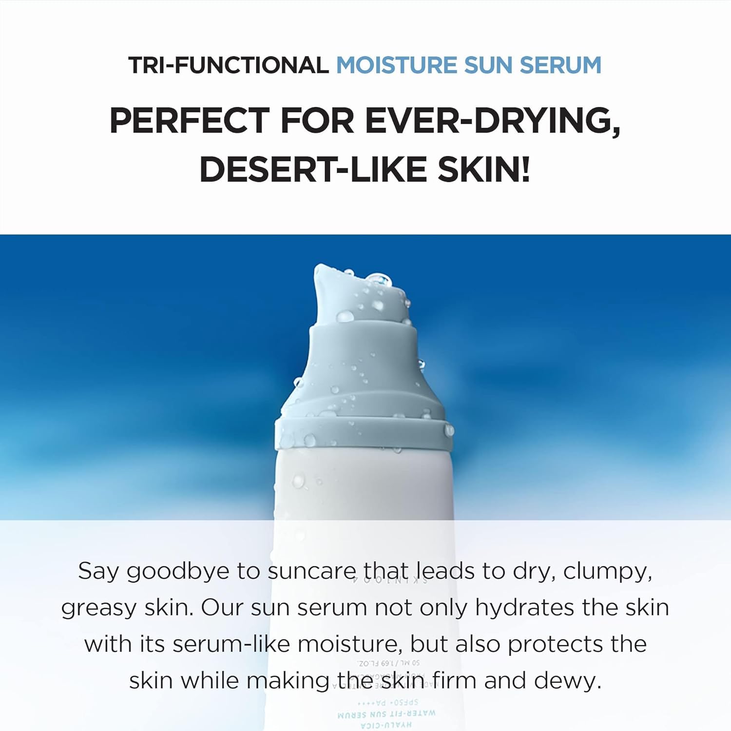 SKIN1004 Hyalu-Cica Water-Fit Sun Serum 50ml