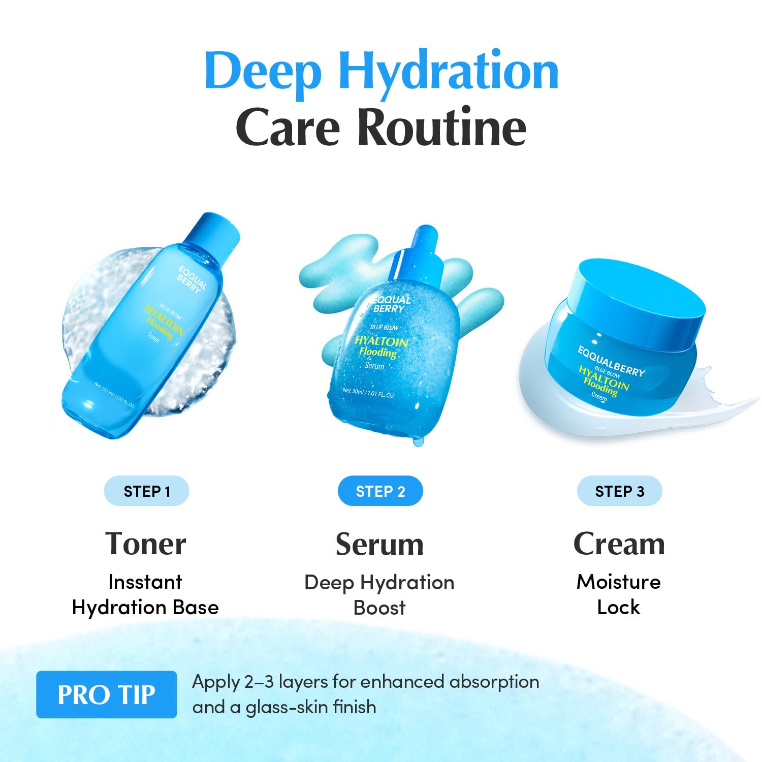 EQQUALBERRY Hyaltoin Flooding Smoothie Serum 30ml