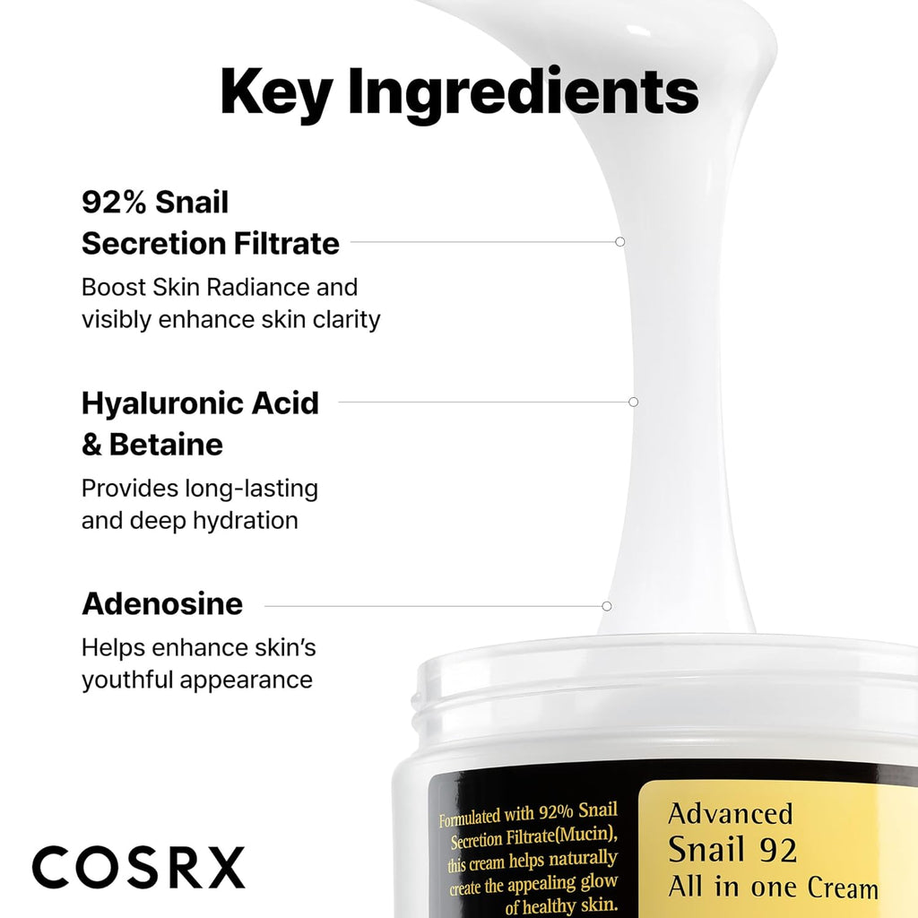 COSRX Snail Mucin 92 All In One Moisturizer Cream 100ml