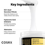 COSRX Snail Mucin 92 All In One Moisturizer Cream 100ml