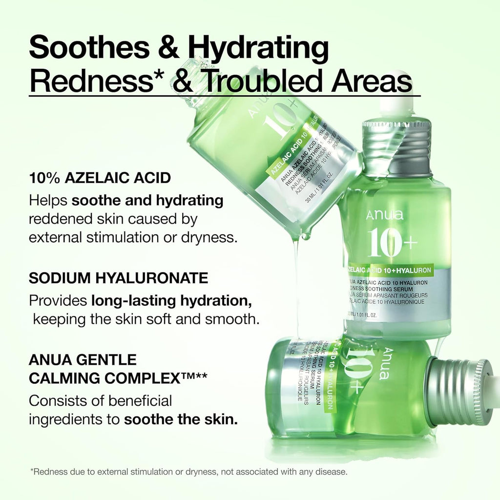 Anua Azelaic Acid 10 Hyaluron Redness Soothing Serum 30ml