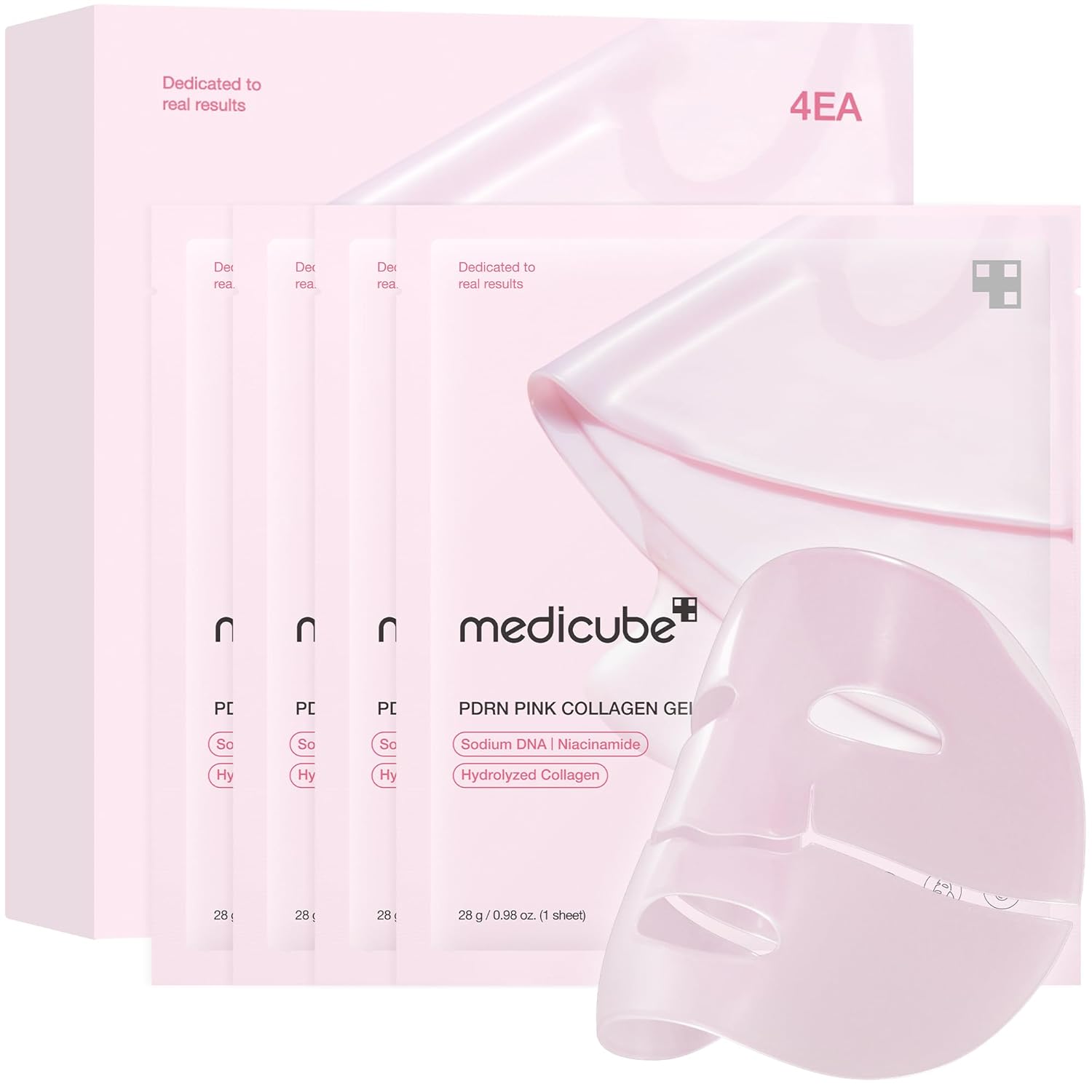 Medicube PDRN Pink Collagen Jelly Gel Mask 28g x 4ea