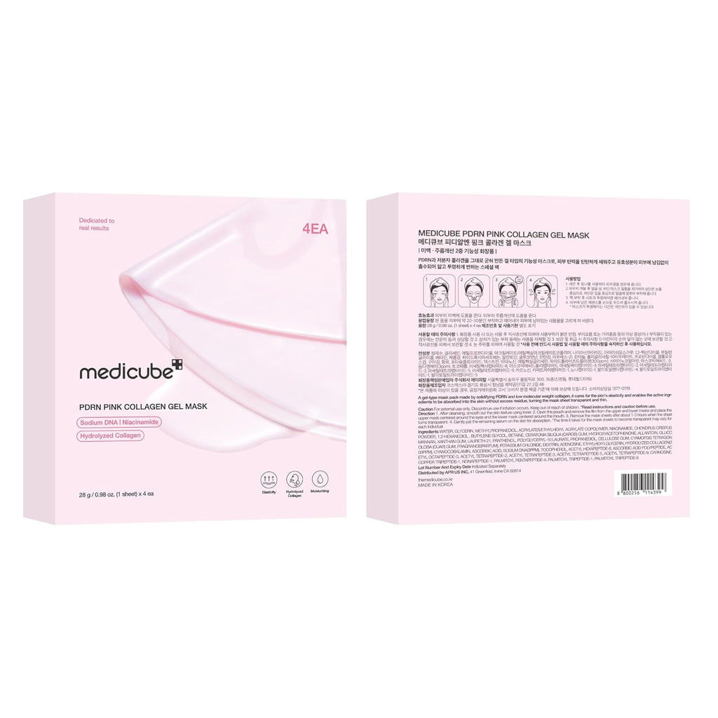 Medicube PDRN Pink Collagen Jelly Gel Mask 28g x 4ea