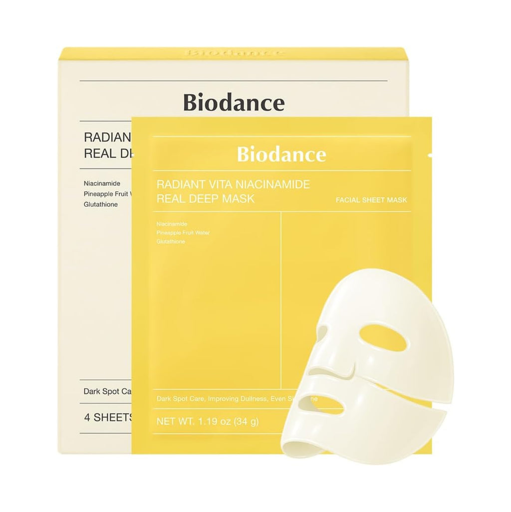 BIODANCE Radiant Vita C Niacinamide Real Deep Mask 34g x 4ea